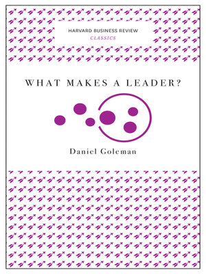 cover image of What Makes a Leader? (Harvard Business Review Classics)